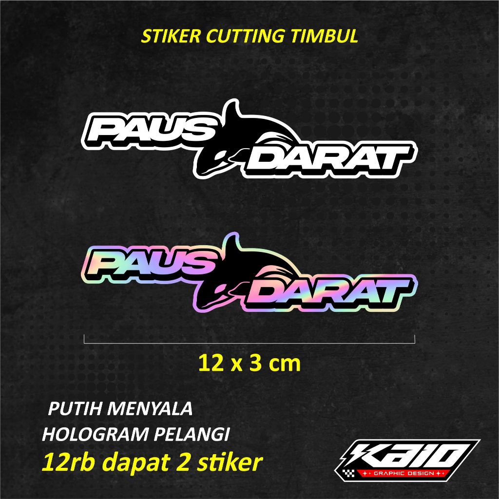 Stiker Paus Darat Hologram Pcx 160 Terbaru