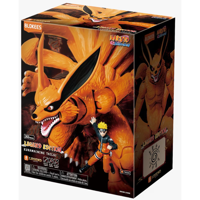 (READYYY) 73524 blokees X NARUTO SHIPPUDEN LEGEND EDITION KURAMA nine tails action figure MODEL KIT