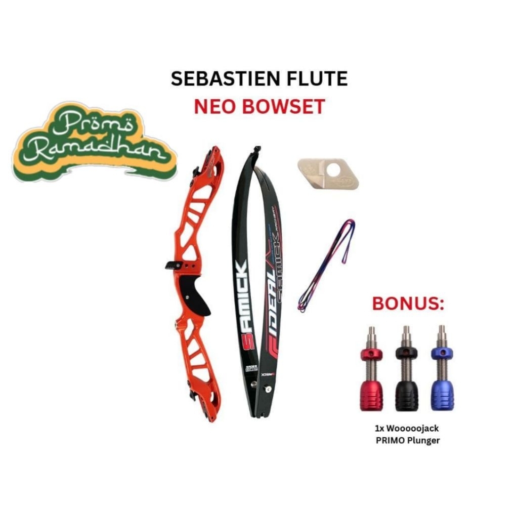 Bow set Sebastien flute ILF (riser neo, limbs samick ideal)