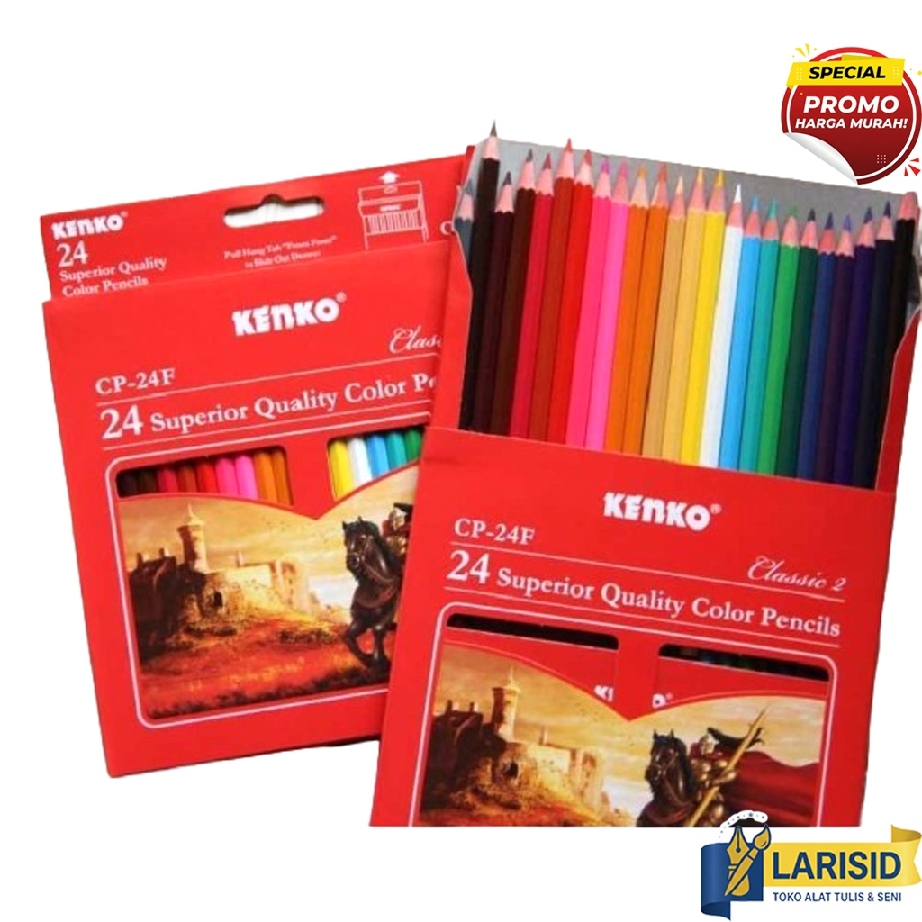 Pensil Warna 24 Warna Kenko CP-24F