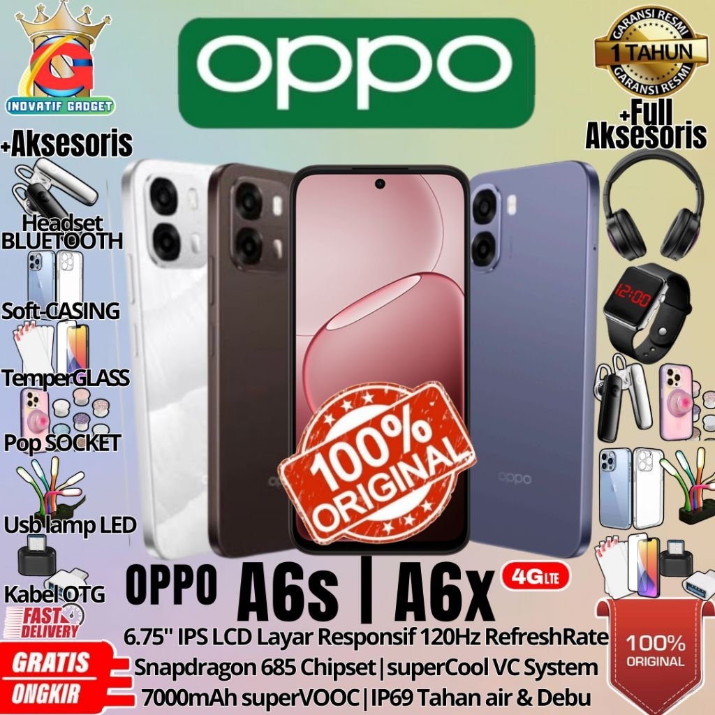 HP BARU OPPO A6s | OPPO A6x 8/256GB & 6/256GB & 6/128GB & 4/128GB 4/64GB RAM UPTO 16GB Kamera Dalam 