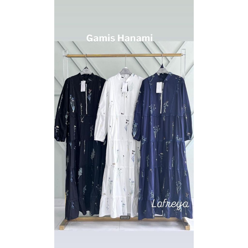 Nae Ella LFY Gamis Hanami Fashion  Muslim Import Premium Wanita