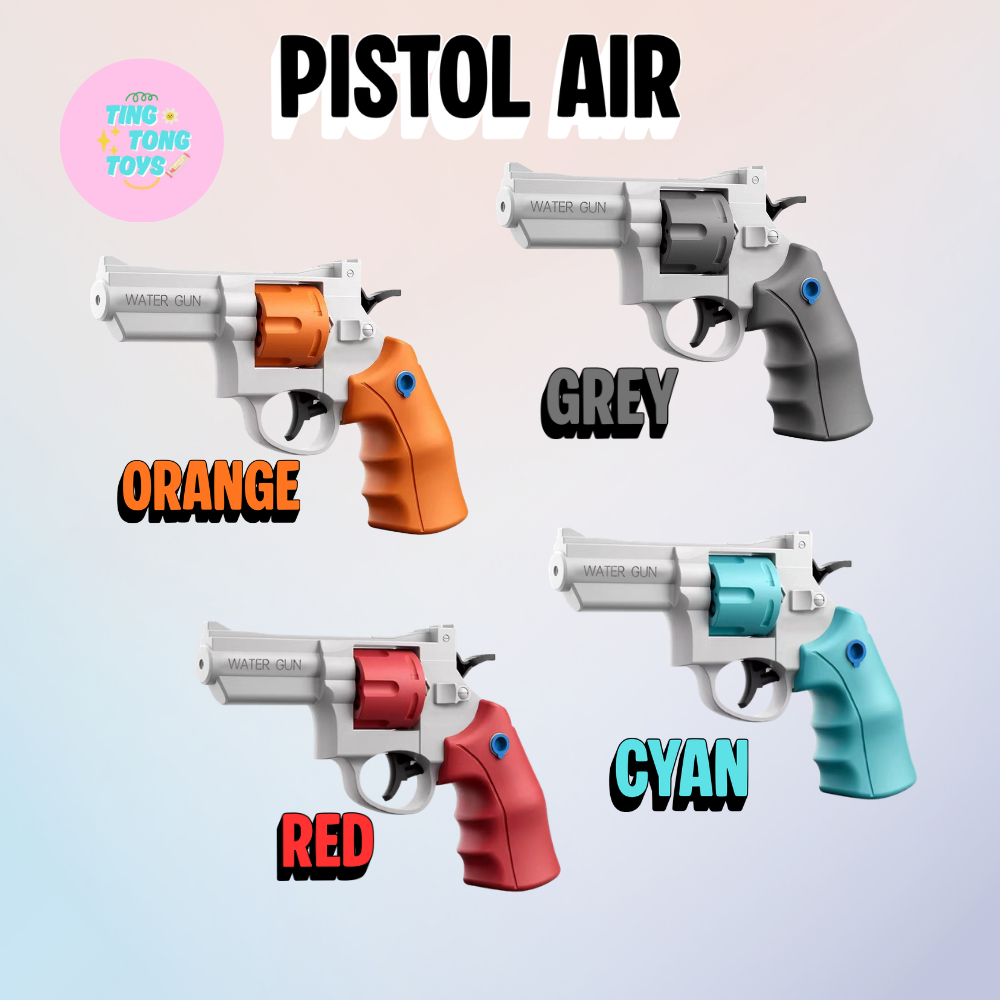 Mainan pistol air revolver Tanpa baterai mainan edukasi anak Ting Tong Toys