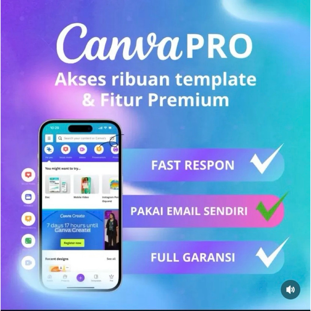 Canva Pro Premium - Akses Ribuan Template & Fitur Pro