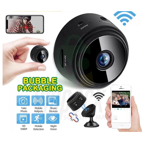 Wireless A9 Mini Camera Wifi HD 1080P Mini/ CCTV Wifi/ CCTV Mini Tersembunyi Tanpa Kabel/ Micro Kame