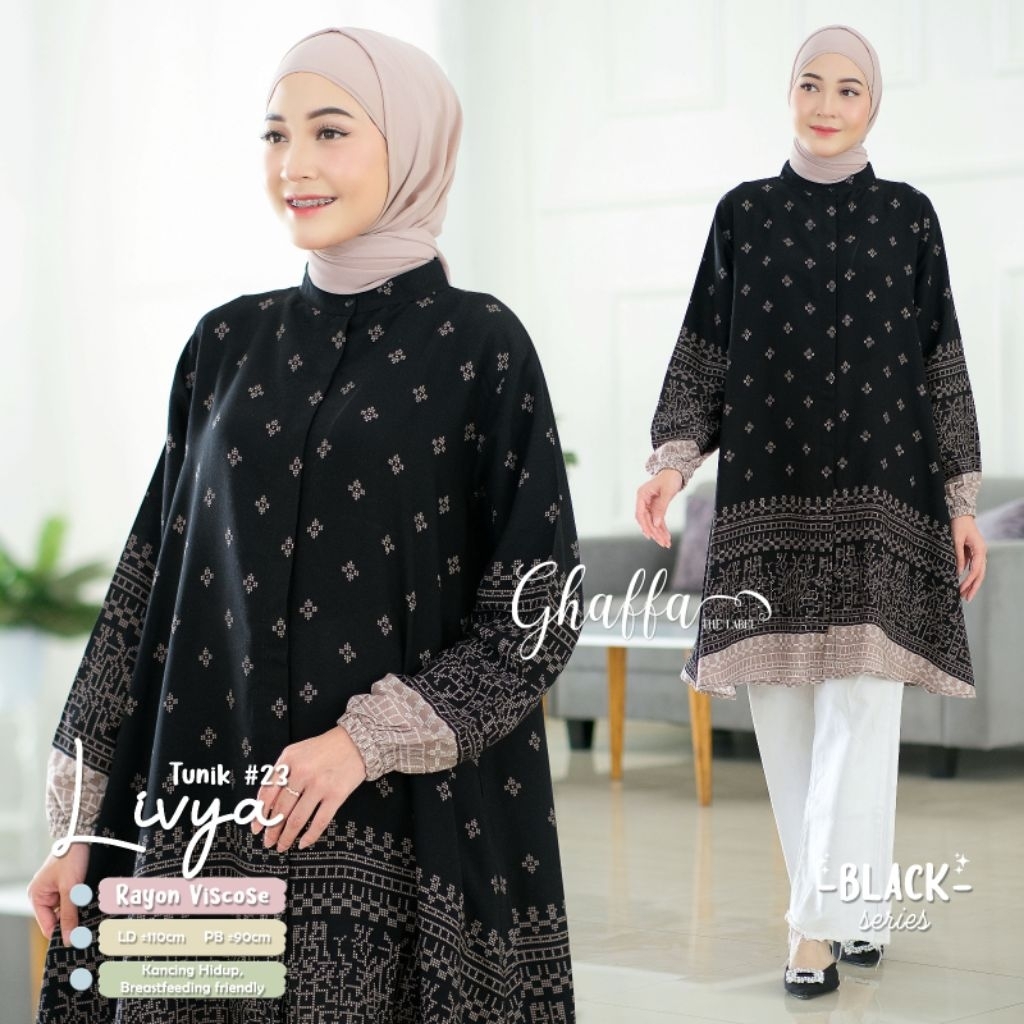nikita lusina long tunik ceruty babydoll full furing marsela tunik jumbo ld 120 ld 118 xl xxl tunik 