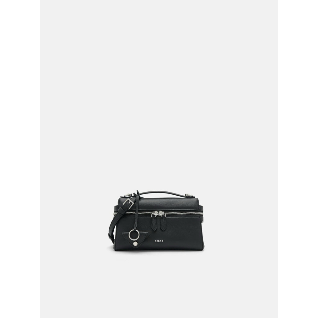 Pedro - Alyssa Leather Shoulder Bag (Black)