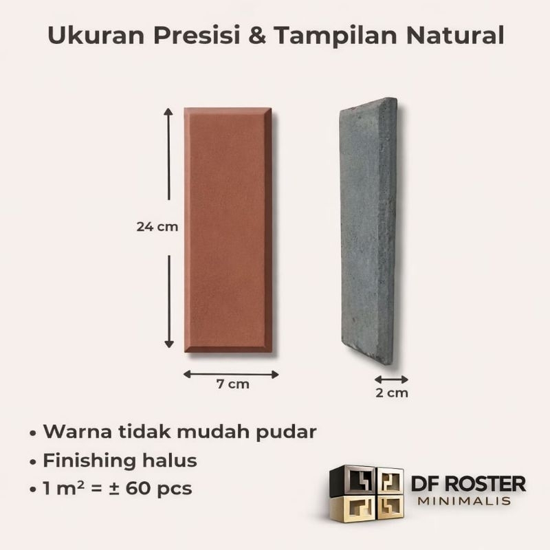 Bata tempel merah/terakota/bata tempel bevel dinding