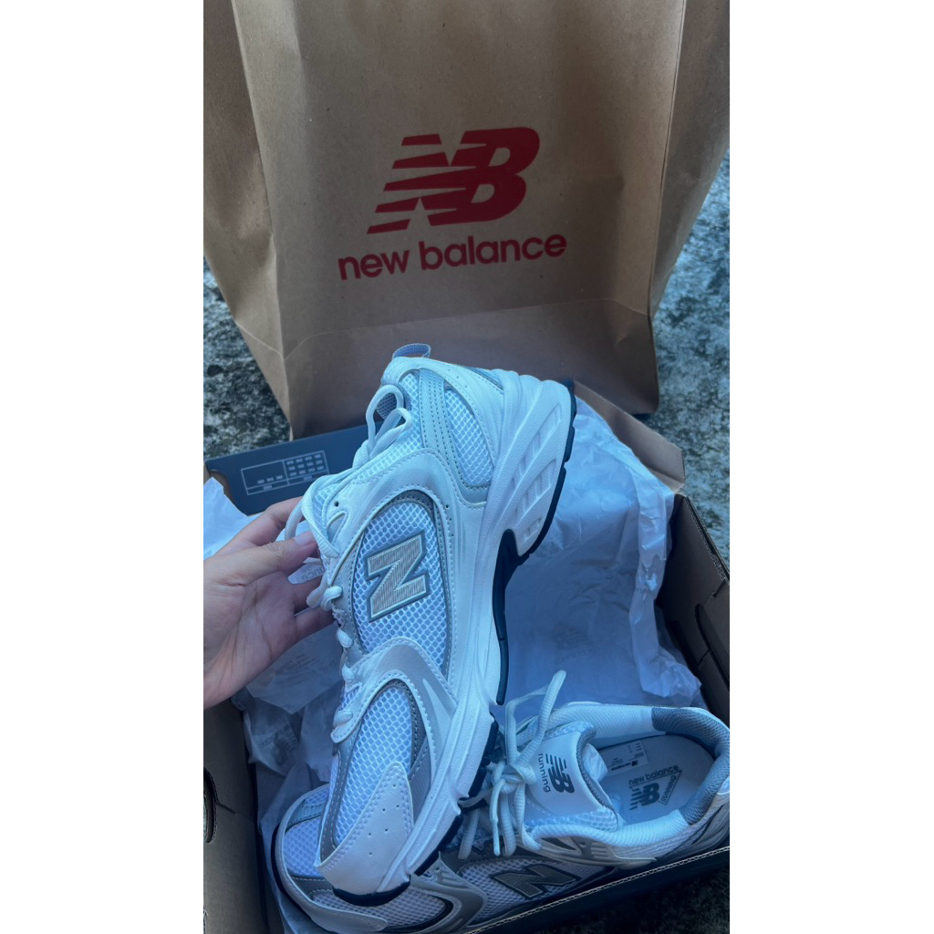 New Balance NB530 white silver ori store 100 %