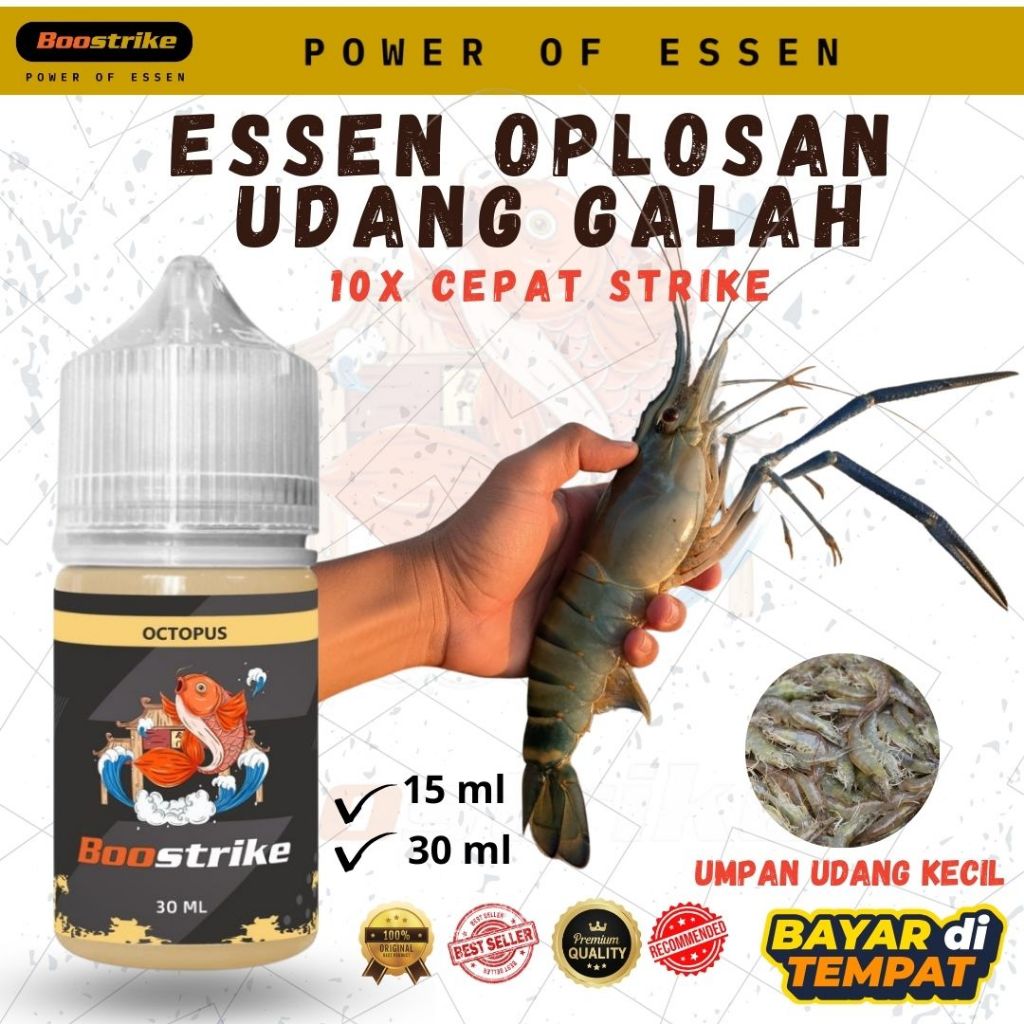 Essen Mancing Udang Galah Babon Sungai Super Jitu Media Umpan Cacing Kecil | Essen Boostrike
