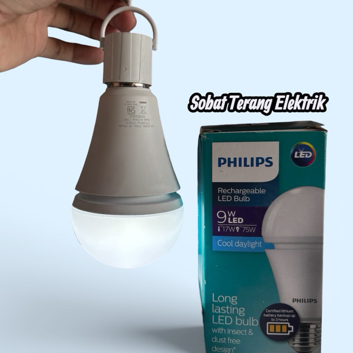 LAMPU EMERGENCY PHILIPS 7.5W, 9W, 13W (RECHARGEABLE LAMP)