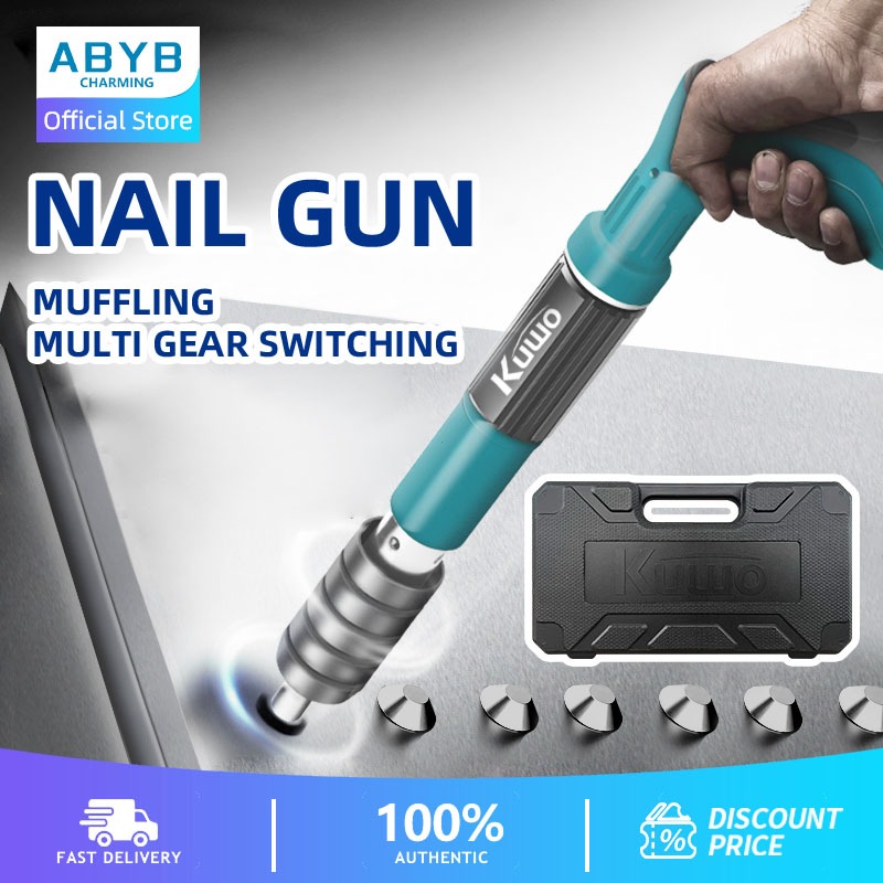 Nail Gun Power Tool Manual Nails Gunner Tufting Rivet Nail Punch Wall Nail Cordless Tacker Heavy Dut