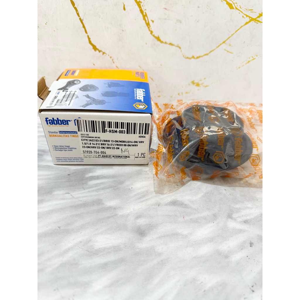 Fabber F-HSM-003 Karet Support Shock Breaker Depan (Front Shock Absorber Mounting) untuk mobil Honda