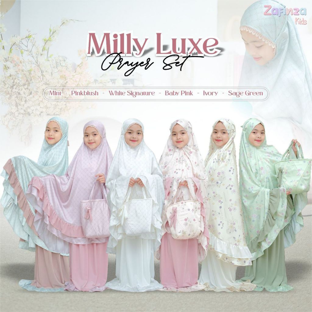 Zafinza Mukena Milly Luxe  Kids