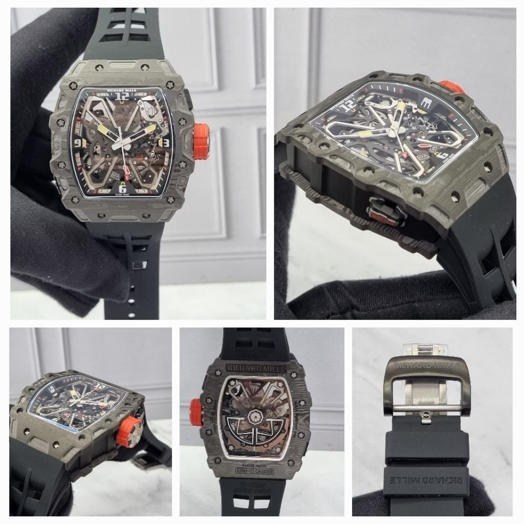 JAM TANGAN COWOK RM 35.03 BODY CARBON AUTOMATIC CLONE 1.1