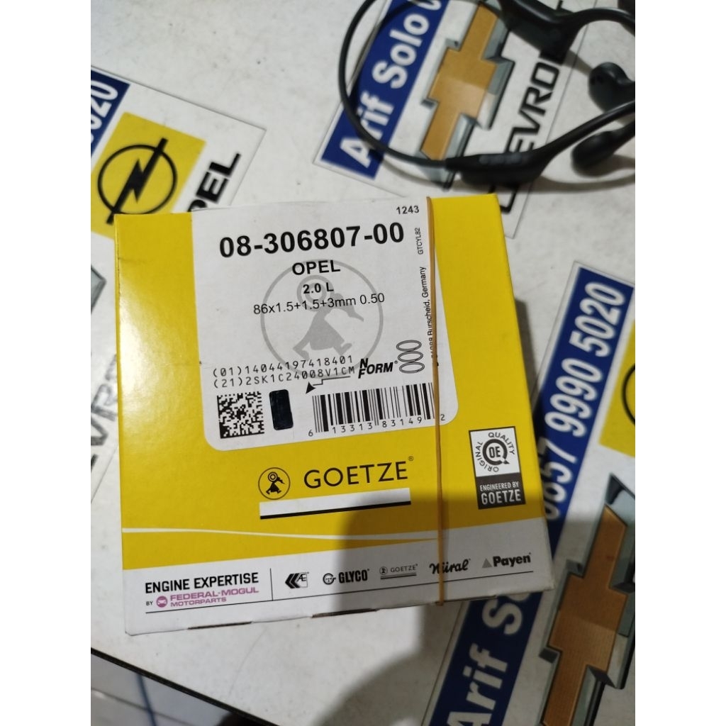 ring piston opel chverolet blazer samba dohc sohc