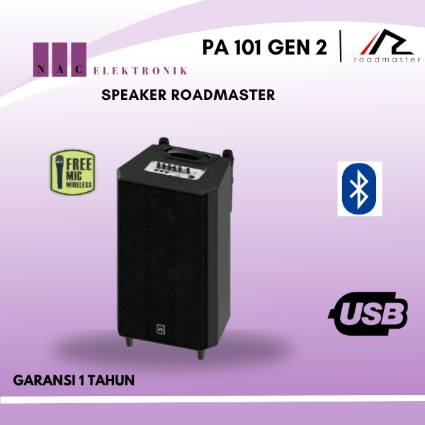 Speaker Bluetooth Portable Roadmaster PA 101 Gen2 GARANSI RESMI