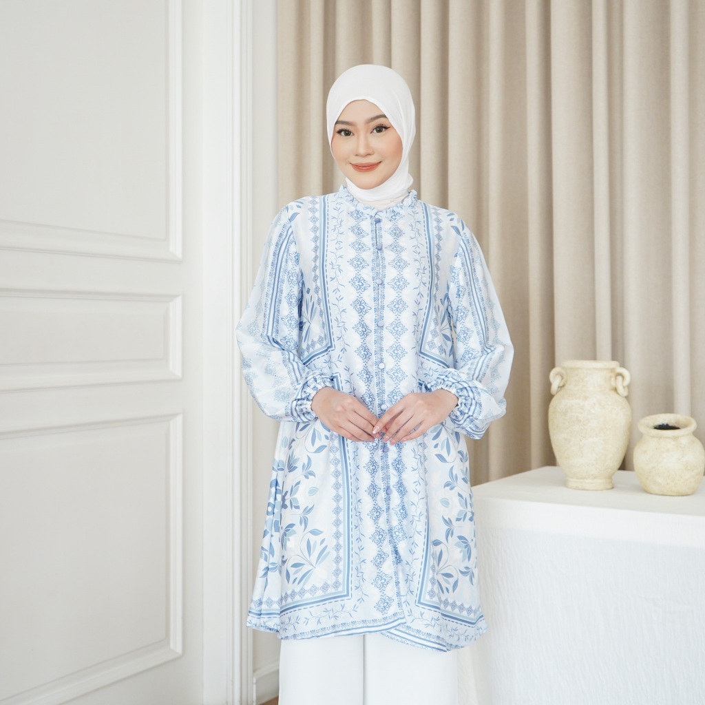 COME Alya Tunik 278 (2 Warna) - Tunik Wanita Kasual Hijaber Muslim Friendly Office Work Wear Kantor 