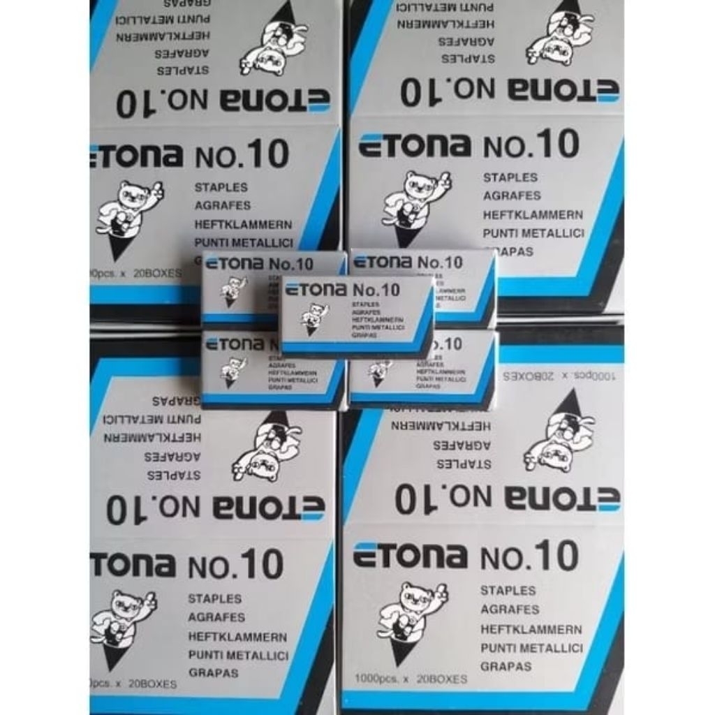 [BOX ISI 20] STAPLES ETONA NO. 10 / STAPLES ETONA NO.10 / ISI HEKTER