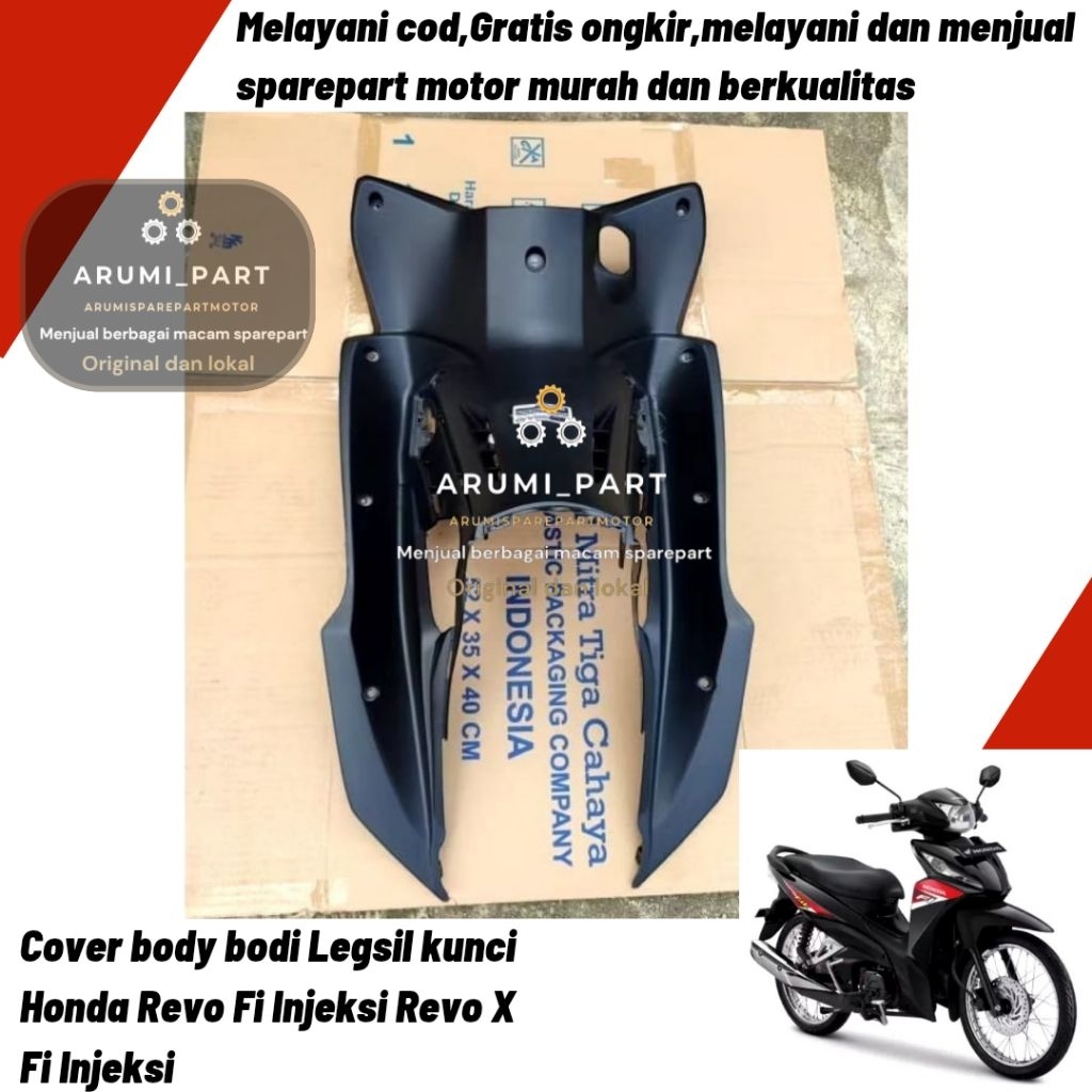 Cover body bodi Legsil Leghsil kunci Honda Revo Fit Fi Injeksi Revo X Fi Injeksi