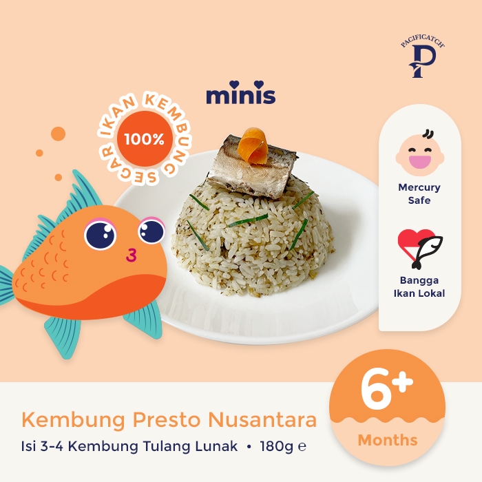 Pacificatch minis Ikan Kembung Presto (Kembung Tulang Lunak) | mpasi bayi