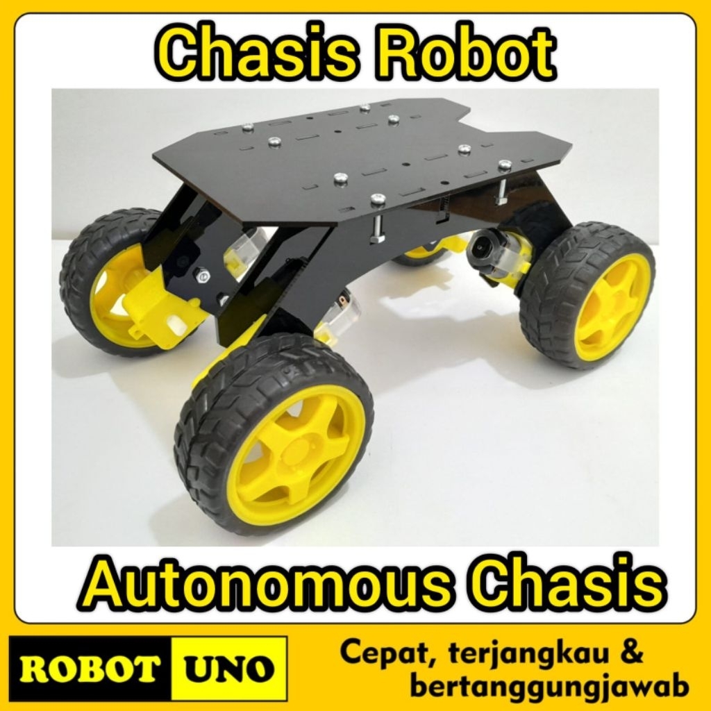 Chasis Robot Pintar Arduino Autonomous Rangka Robot Pintar Arduino