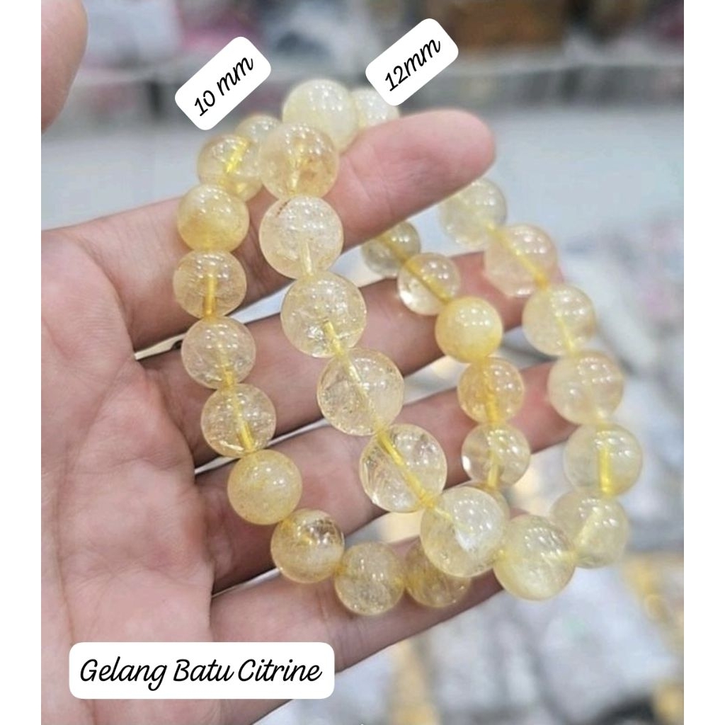 Gelang batu citrine