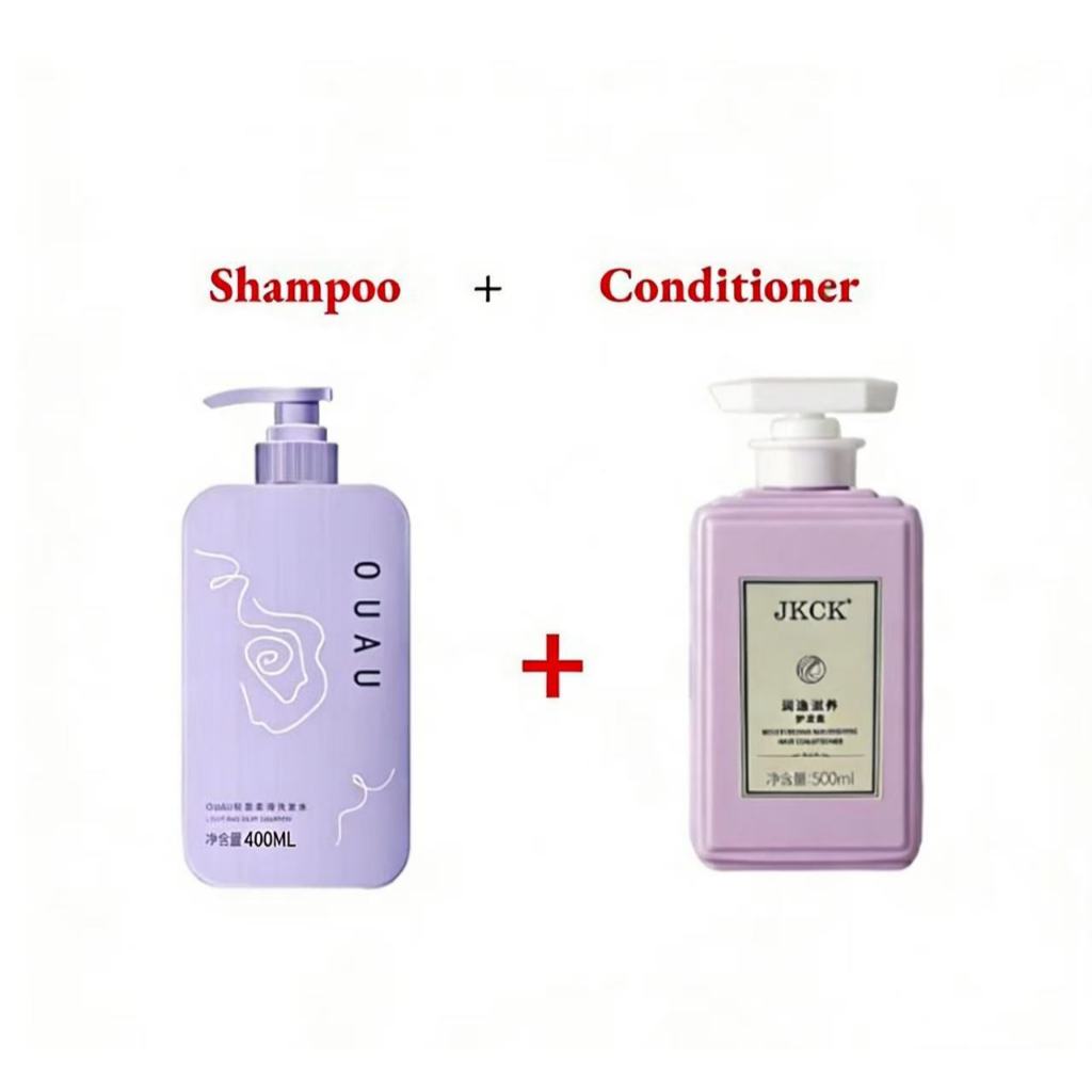 JKCK OUAU Set shampoo kondisioner rambut lembut 72 jam tahan lama pengendalian minyak kembus