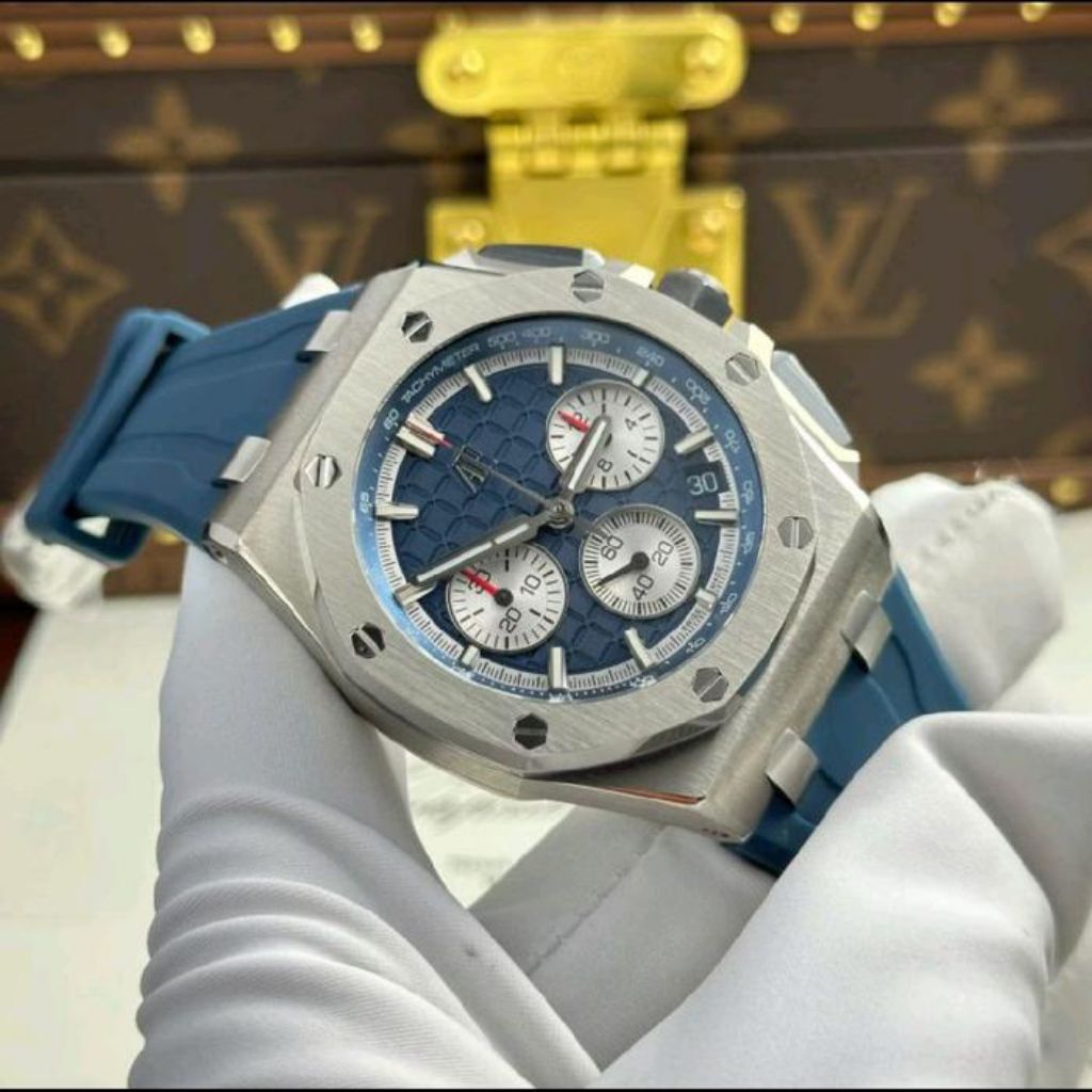 JAM TANGAN AP ROYAL OFFSHORE BLUE DM 43MM SWISS MATIC