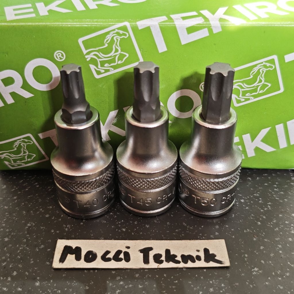 Kunci Mata Sok Shock Socket Bintang T40, T45, T50 Tekiro 1/2