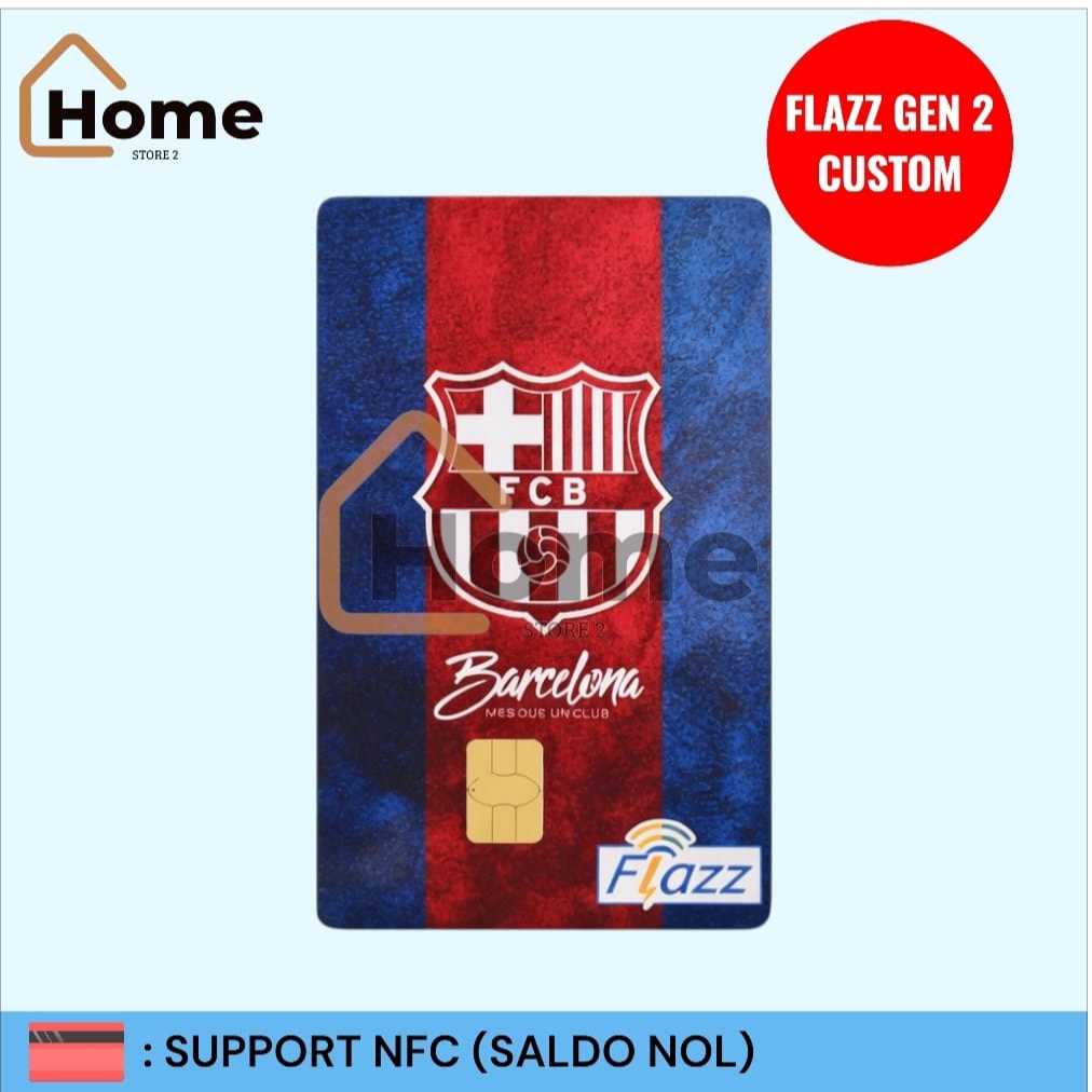 KARTU ETOLL FLAZZ BCA GEN 2 CUSTOM STIKER - BARCELONA