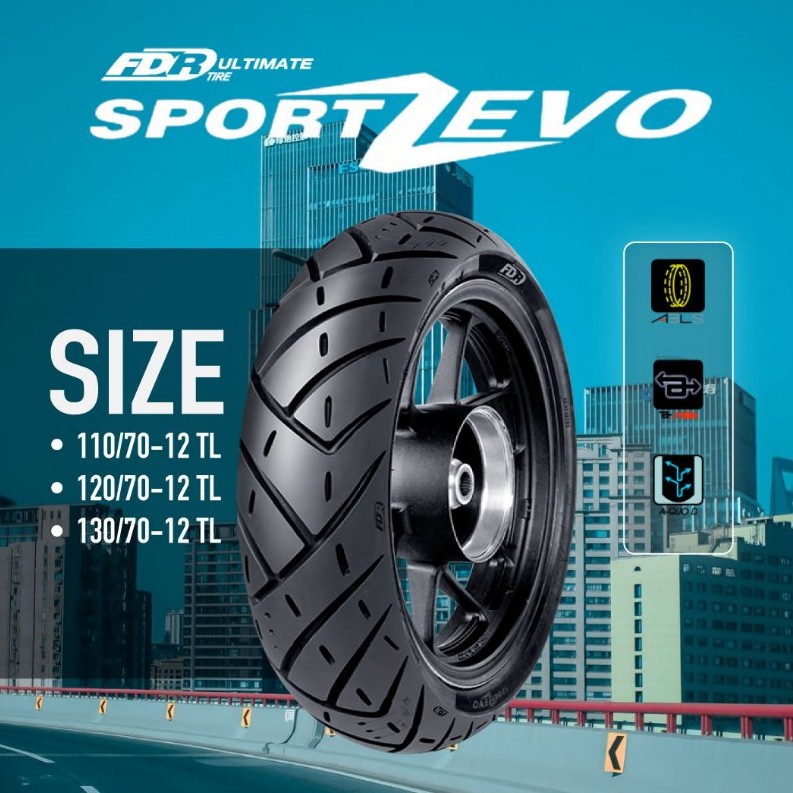 FDR ULTIMATE TL SPORT ZEVO RING 12 | BAN MOTOR TUBELESS