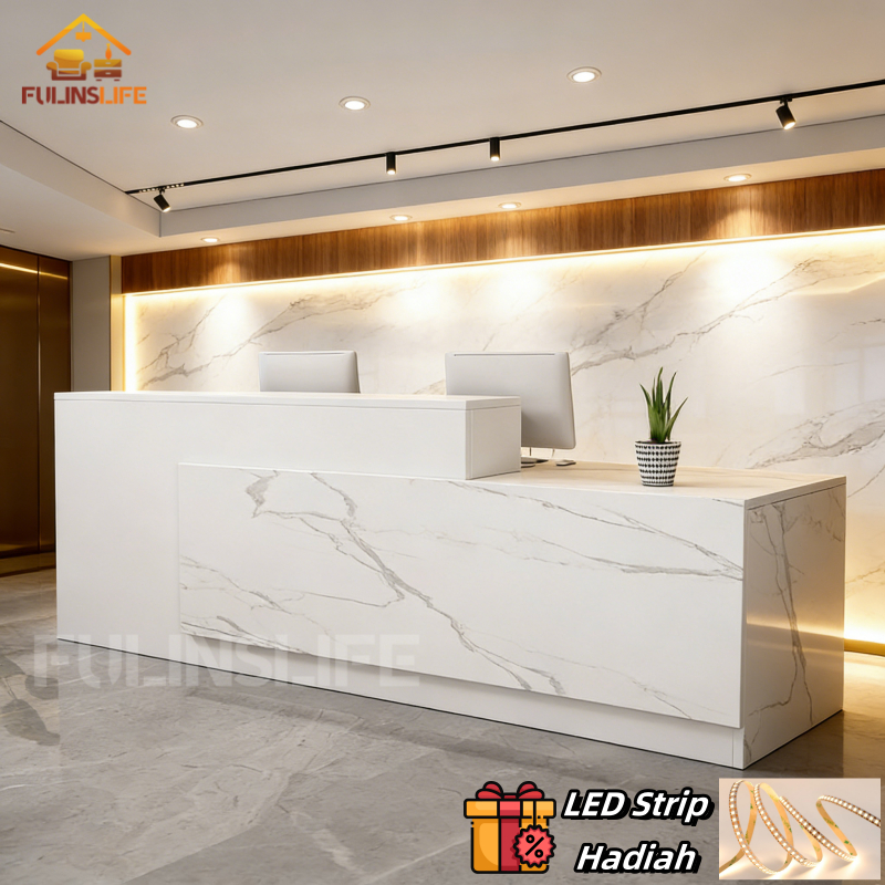 [Garansi 5 tahun] Meja Counter Meja Kasir Resepsionis Meja Resepsionis Meja Front Desk Meja Resepsio