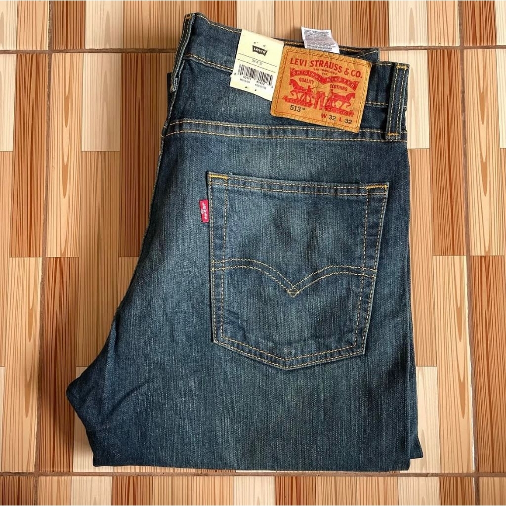 LEVIS 513 / SIZE 32x32 SLIM STRIGHT BLUE WASH