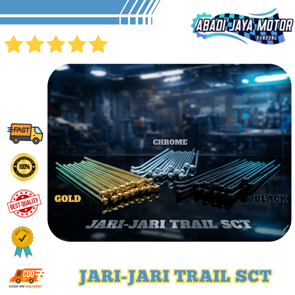 Scarlet Racing - Jari Jari Trail Spoke Lidi Ruji Depan Belakang 9 x 235 206 R 18/21 R 17/17/ R16/19