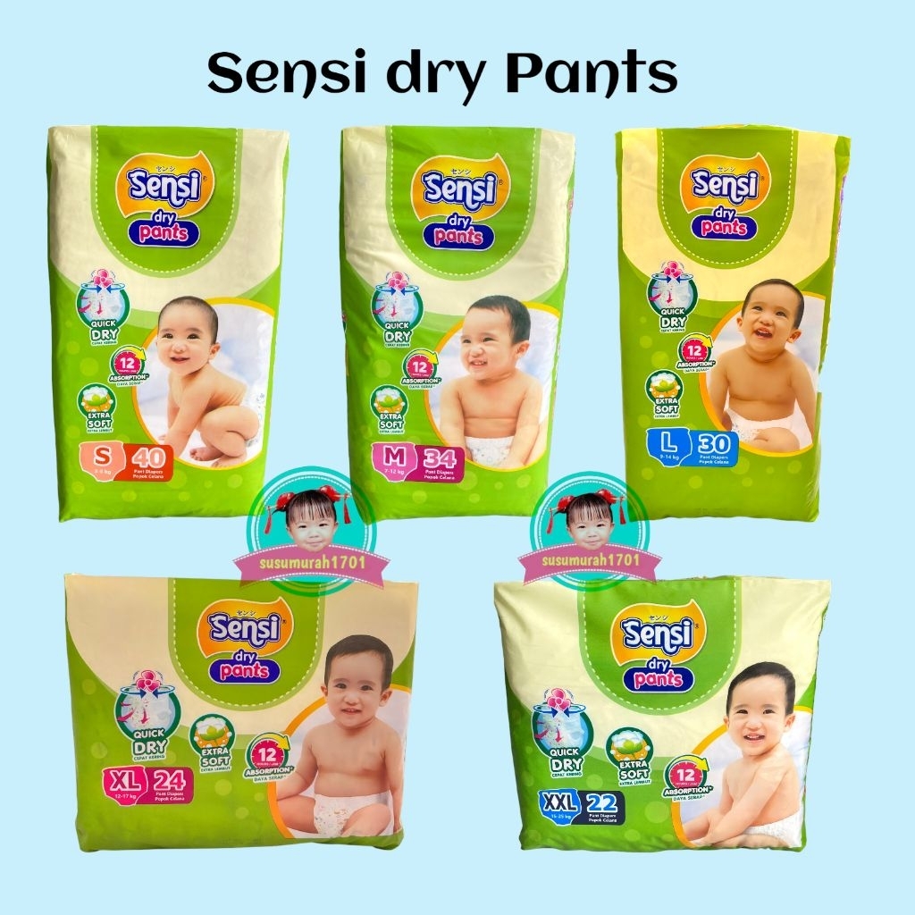 SENSI DRY Pants S40/M34/L30/XL24/XXL22
