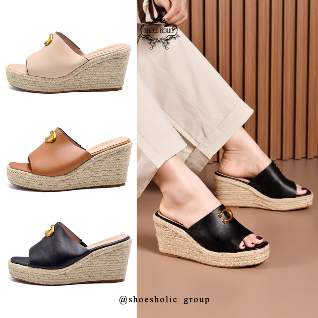 Sandal Big Heels Hak 9cm Wanita Import M6851-1 [3 warna]