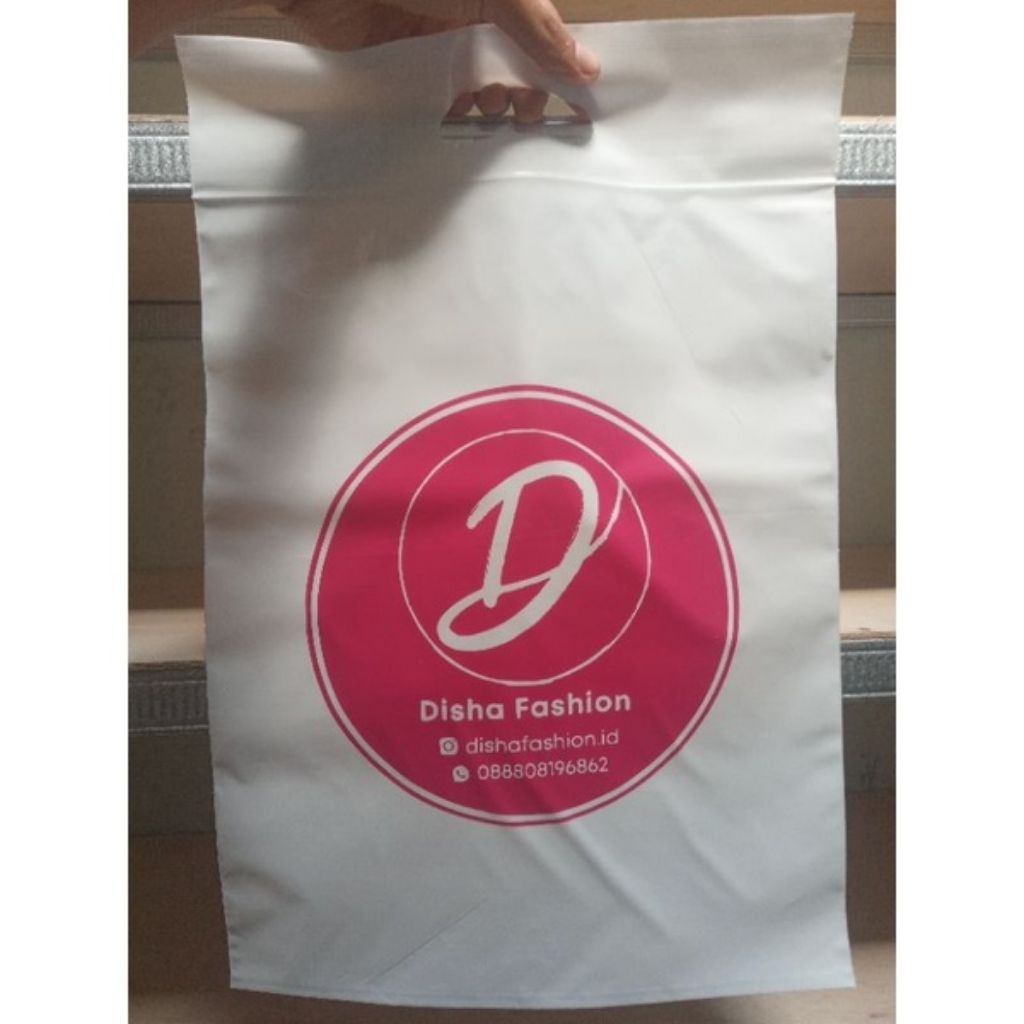 35x45cm Custom Logo/Plastik klip pond/custom nama/plastik packaging premium olshop murah/plastik kem