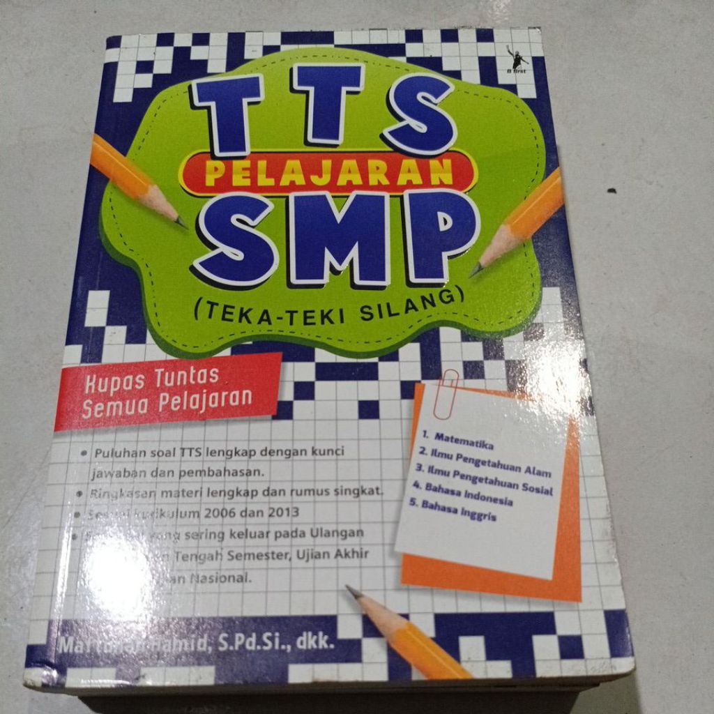 ( OBRAL ) BUKU PENDIDIKAN // LATIHAN SOAL SMP // TTS PELAJARAN SMP // ORIGINAL