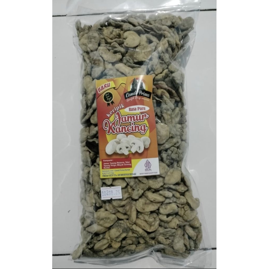 KERIPIK JAMUR KANCING CEMILAN KHAS WONOSOBO 500GRAM