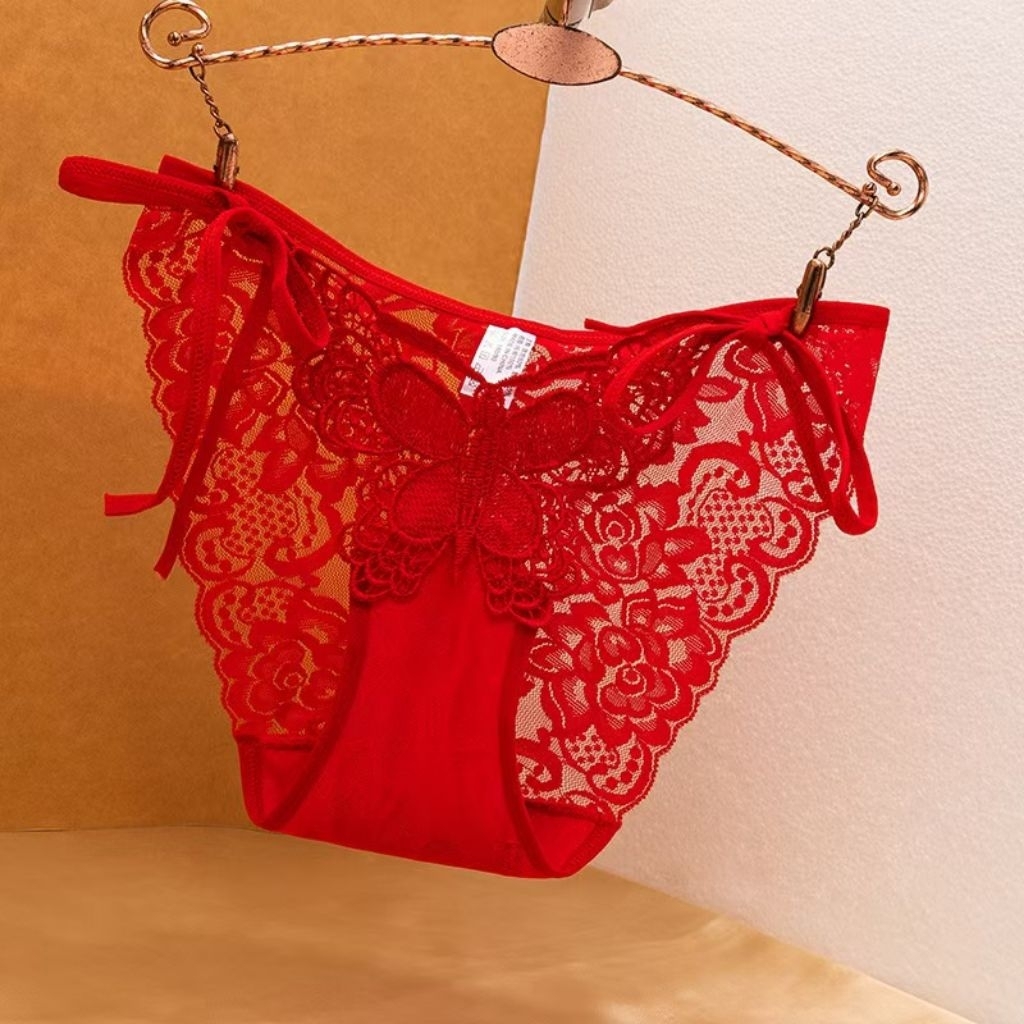 Celana Dalam Sexy Lingerie Model Tali Kupu kupu  Pakai Dalam cotton sexy