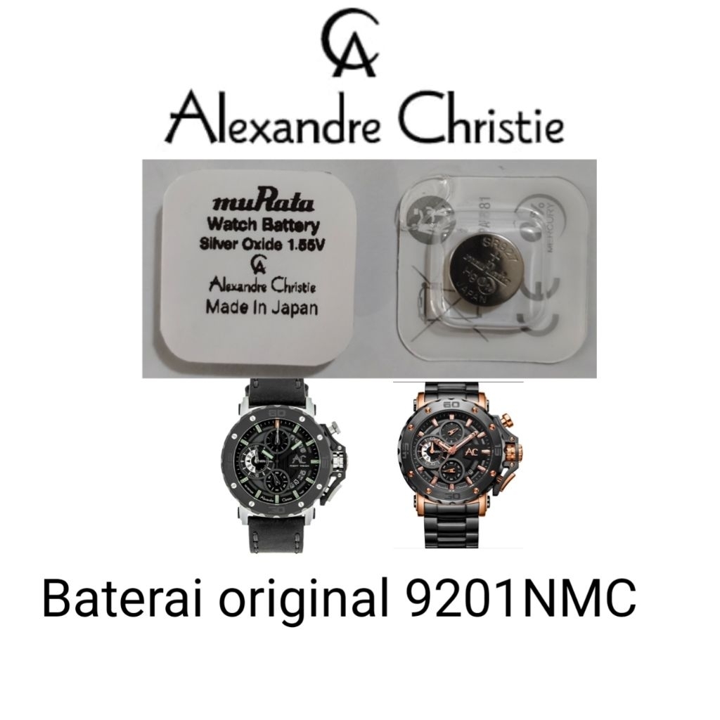 Baterai jam Alexandre Christie original 9201NMC