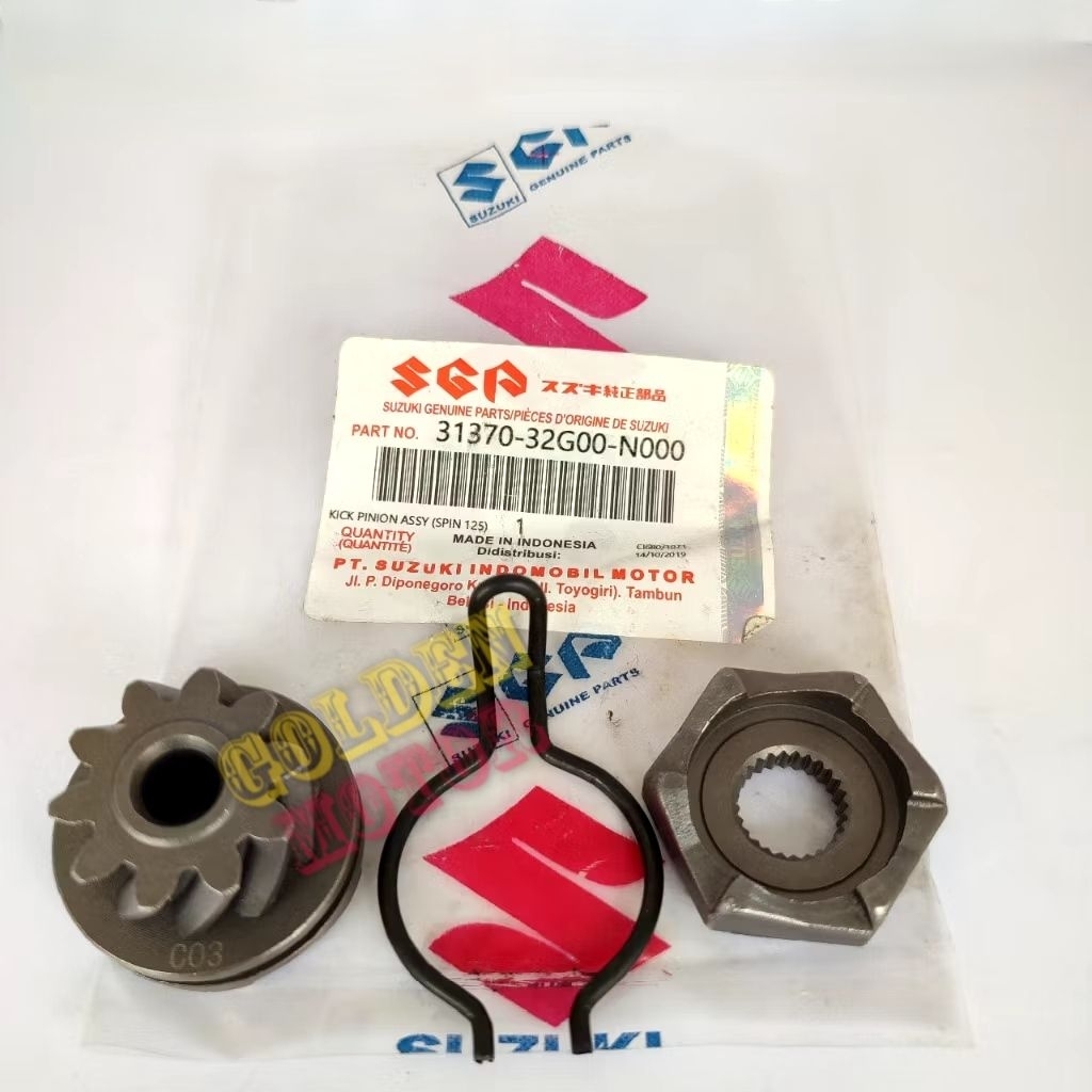 Gear Pinion Kick + Lawan Gigi Starter Selah Engkol Spin Nex Spin 125 Skydrive Skywave Hayate SUZUKI