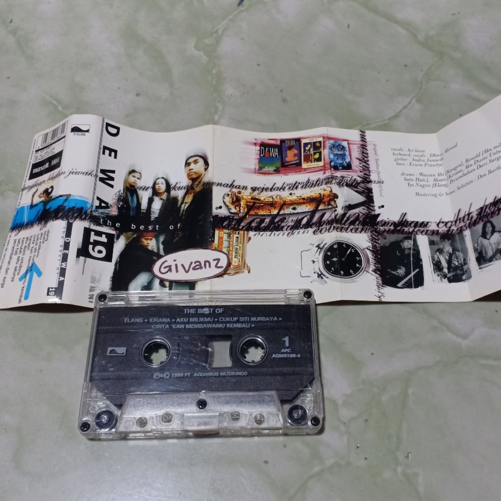 kaset pita Dewa 19 - the best of