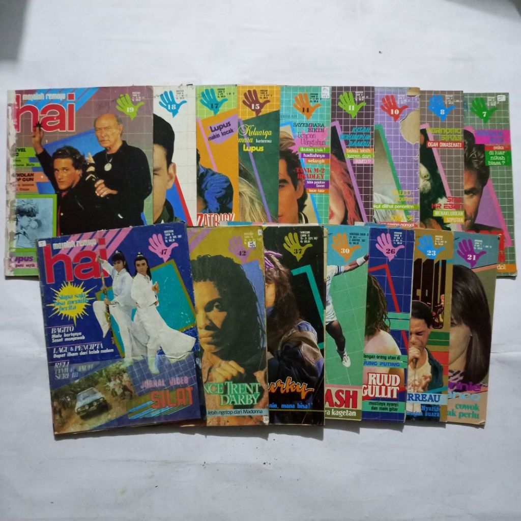 Majalah Vintage Indonesia – Kumpulan Majalah HAI 1987 / Koleksi Majalah Remaja Populer / Musik, Buda