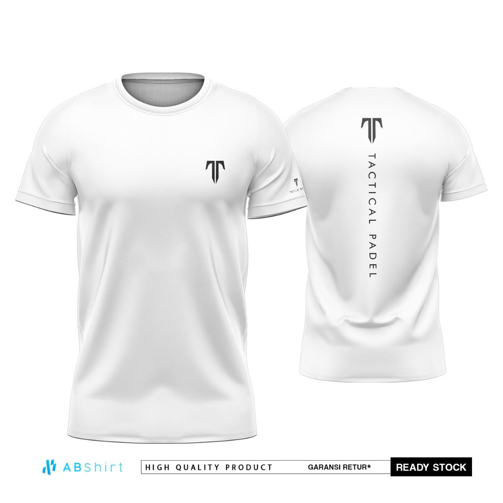 Kaos Jersey Team Tactical Padel - White - 2025 Terbaru