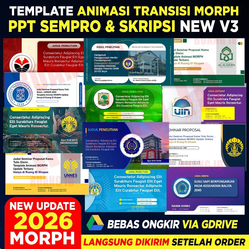 Template PPT Animasi Presentasi Sempro Sidang Skripsi Aesthetic