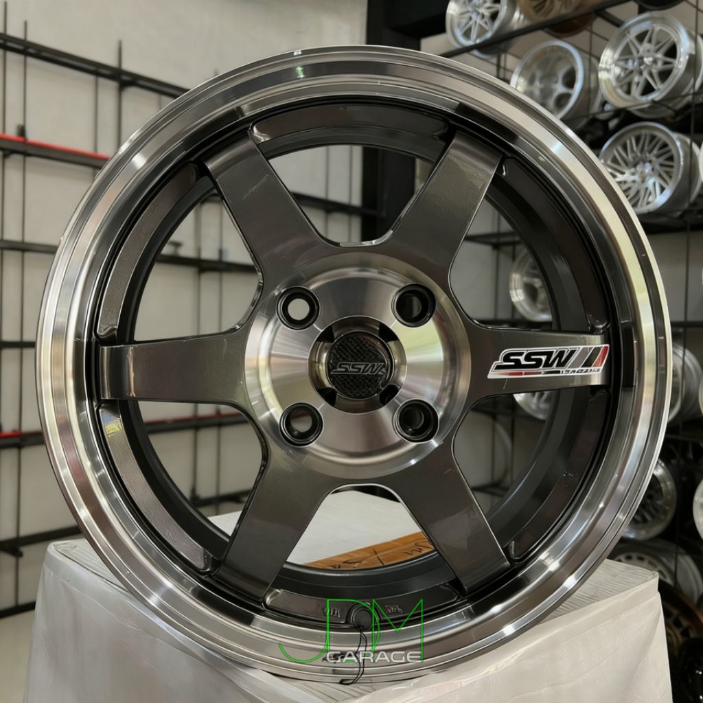velg mobil te37 original ssw Thailand R15 pcd 4X114,3 lebar 6,5 velg mobil ring 15 velg mobil Avanza