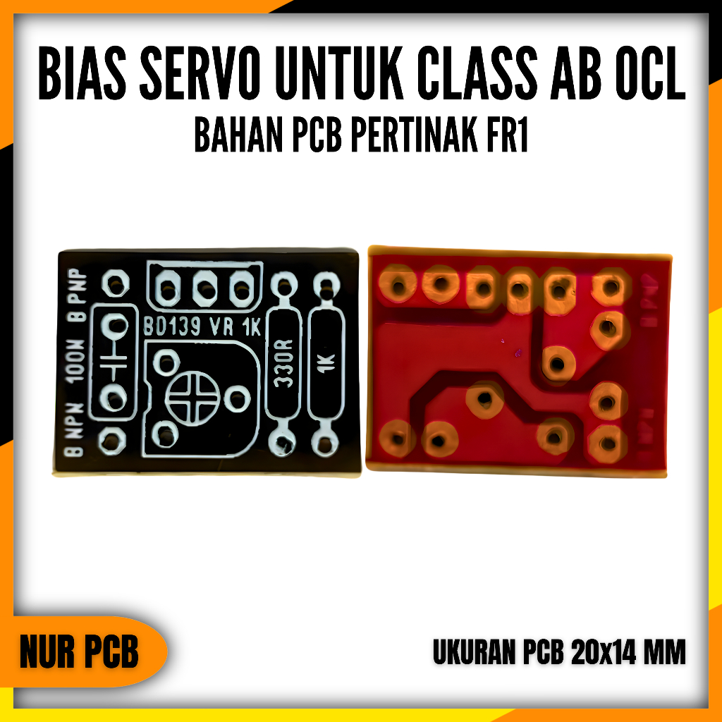 PCB Bias Servo Power Amplifier Class AB OCL  Mini PCB Audio DIY ACC-027