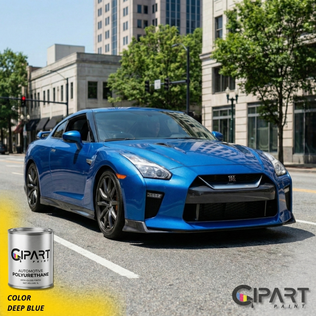 Cat Mobil & Motor CIPART PAINT - DEEP BLUE Effect Series Biru Tua Candy Metalik PU Premium